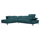 Freda Sofa / Adjustable Headrest + Armrest / Fabric